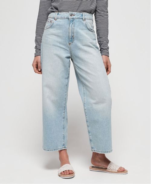 Jean Rigido Para Mujer Phoebe Wide Leg