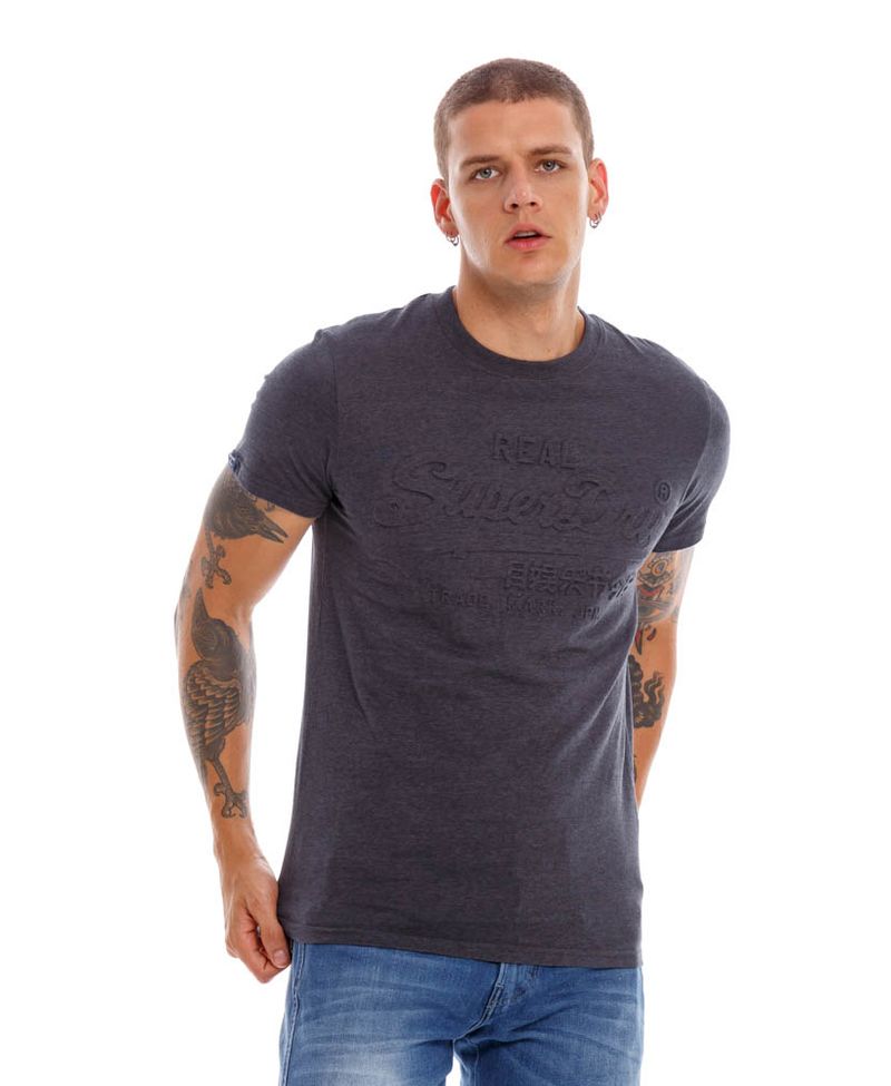 Camiseta-Para-Hombre-Vl-Emboss-Tee-180-Superdry