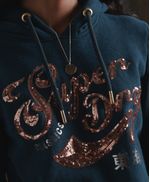 Buzo-Hoodie-Cerrado-Para-Mujer-Script-Sequin-Hood-Superdry