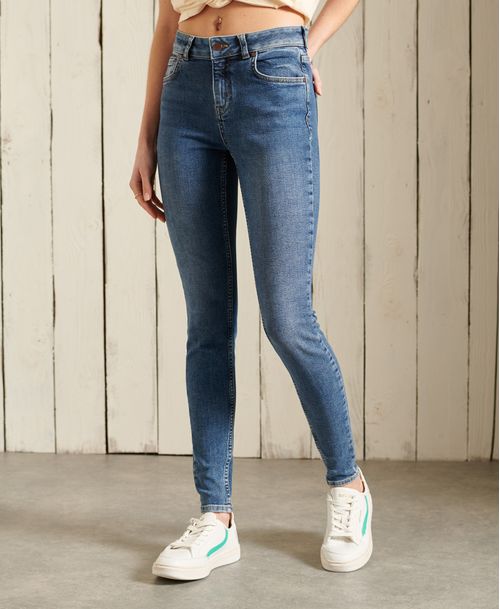 Jean Stretch Para Mujer Mid Rise Skinny