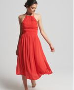 -Vestido-Largo-Para-Mujer-Vintage-Smocked-Halter-Dress-Superdry