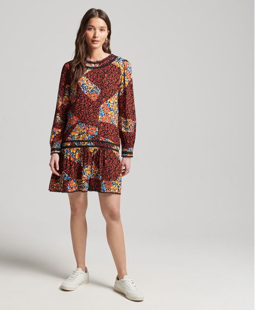 Vestido Medio Para Mujer Lace Mini Dress