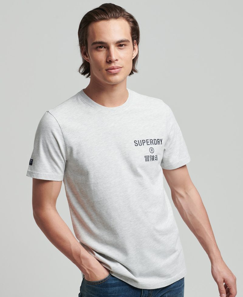 Camiseta Para Hombre Vintage Corp Logo Marl