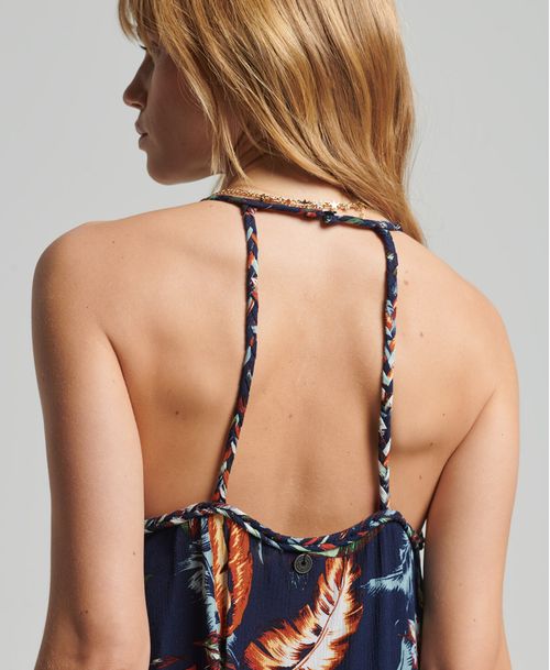 Vestido Largo Para Mujer Vintage Beach Cami Dress