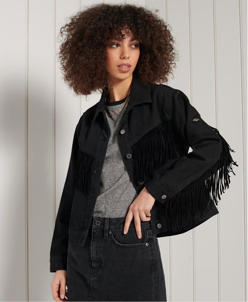 Chaqueta Casual Para Mujer Tassled