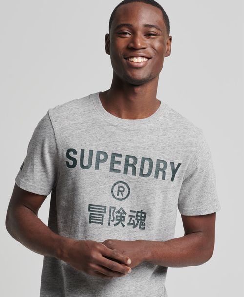 Camiseta Para Hombre Vintage Corp Logo Marl
