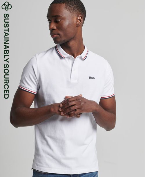 Polo Para Hombre Vintage Tipped