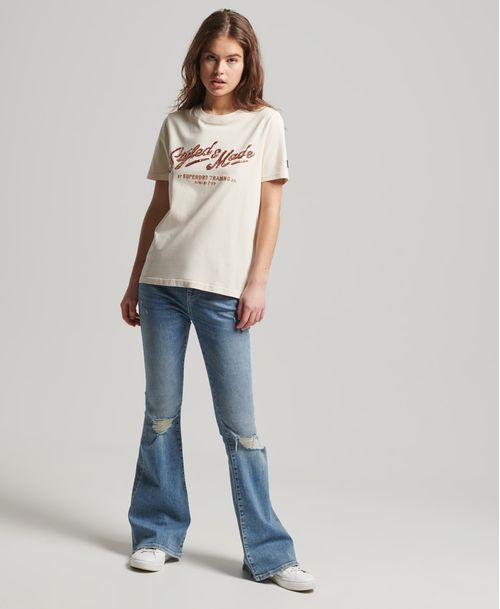 Camiseta Para Mujer Vintage Script Style Ww