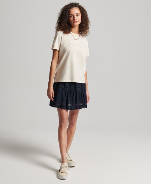 Camiseta Para Mujer Vintage Corp Logo Marl