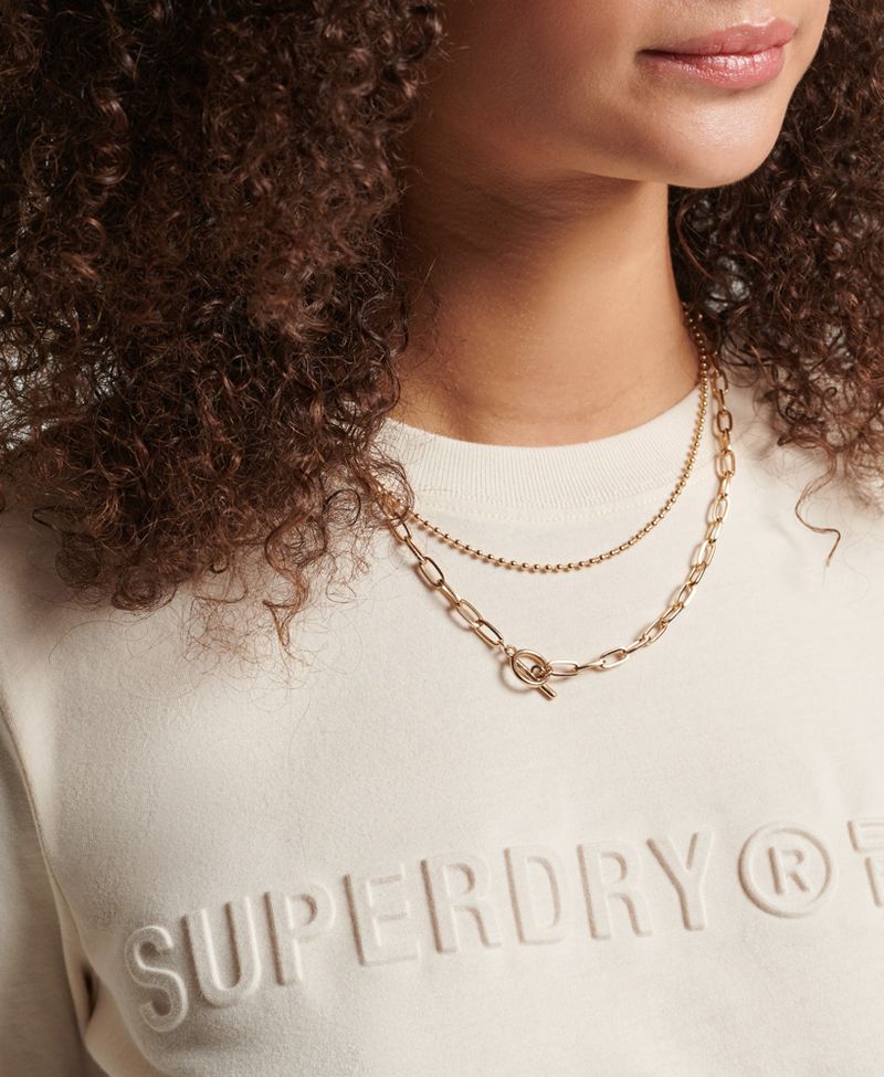 Camiseta-Para-Mujer-Vintage-Corp-Logo-Marl-Tee-Superdry