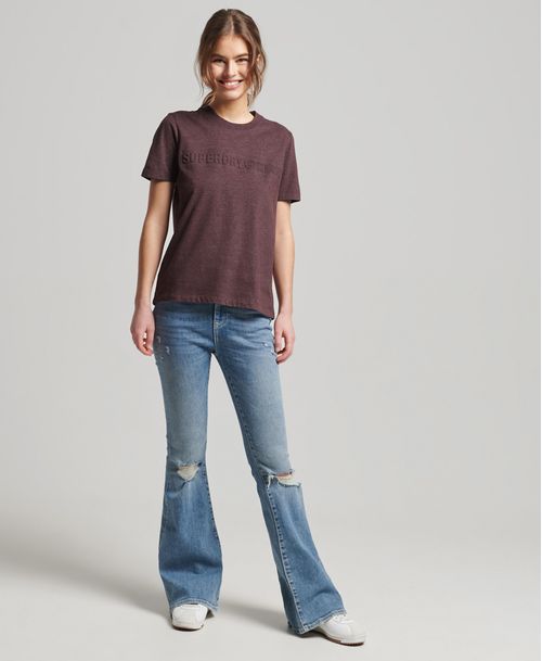 Camiseta Para Mujer Vintage Corp Logo Marl