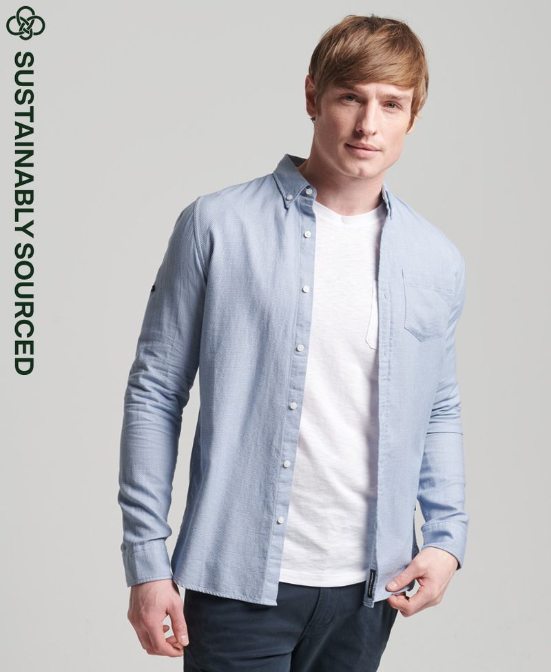 Camisa-Para-Hombre-Studios-Textured-Shirt-Superdry
