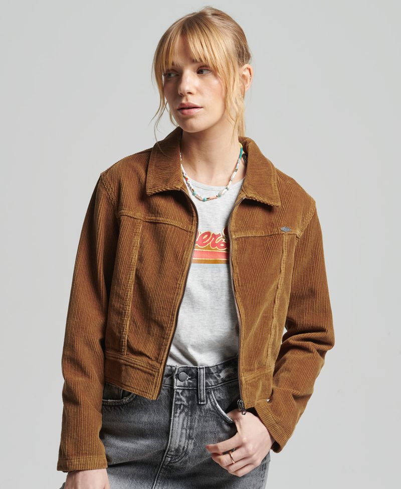 Chaqueta-Casual-Para-Mujer-Vintage-Cropped-Cord-Jacket-Superdry