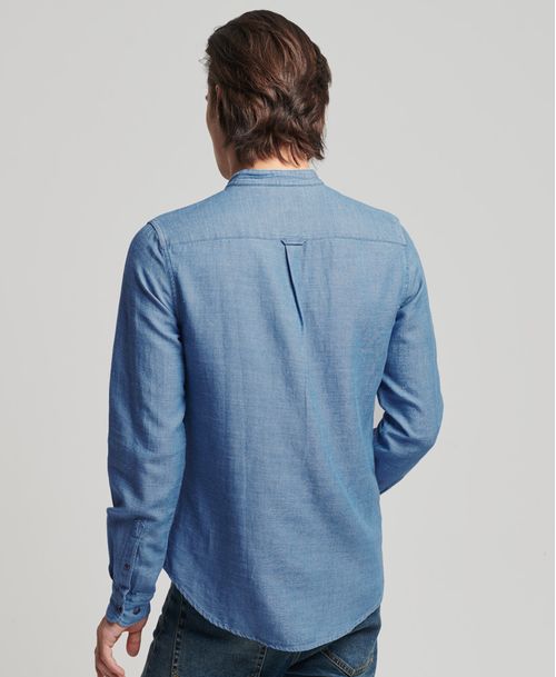 Camisa Manga Larga Para Hombre Vintage Grandad