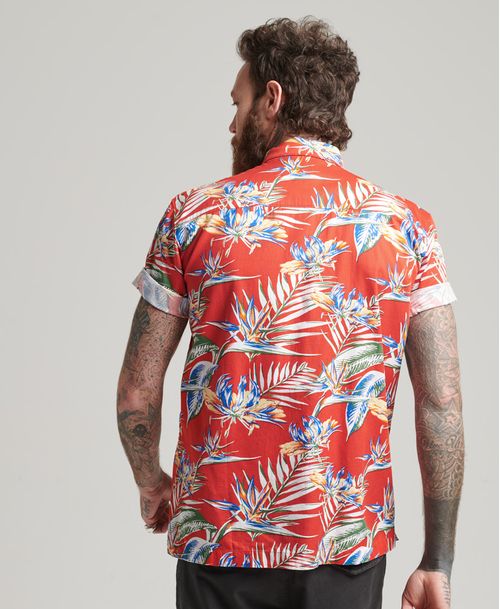 Camisa Manga Corta Para Hombre Vintage Hawaiian