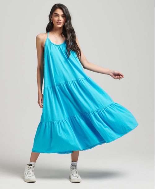 Vestido Largo Para Mujer Vintage Jersey Midi Dress