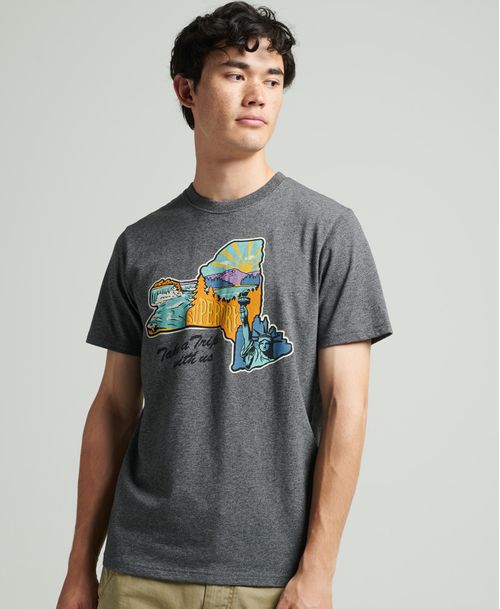 Camiseta Para Hombre Vintage Travel