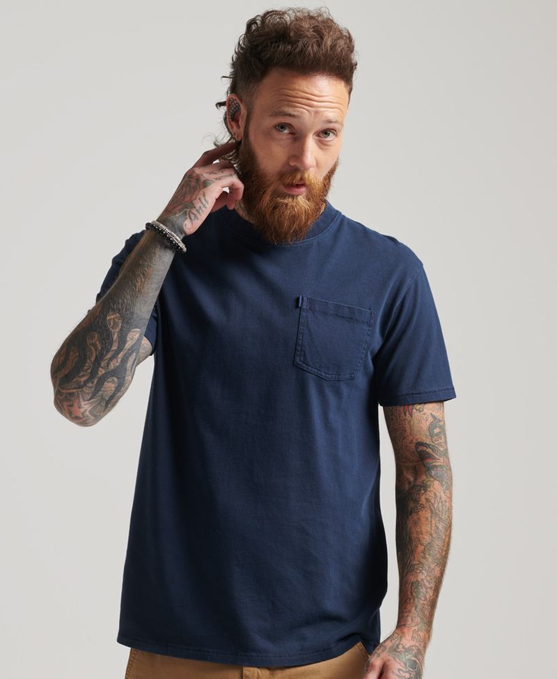 Camiseta-Para-Hombre-Vintage-Workwear-Pocket-Tee-Superdry