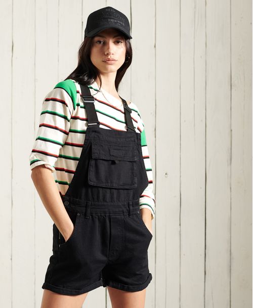 Enterizo Corto Para Mujer Denim Dungaree Boy