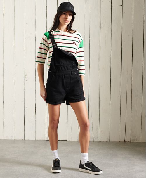 Enterizo Corto Para Mujer Denim Dungaree Boy