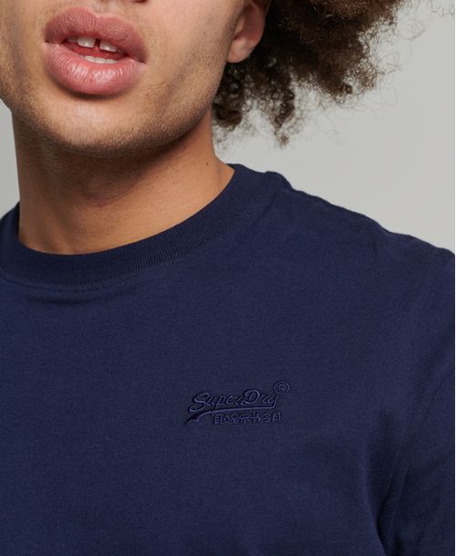 Camiseta Manga Corta Para Hombre Vintage Logo Emb Tee