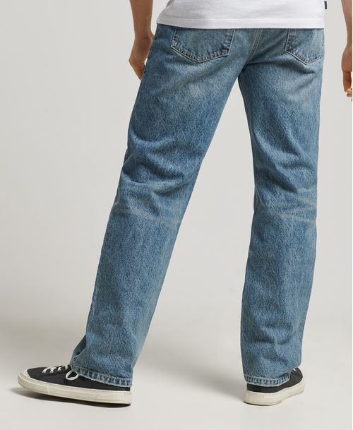 Jean Rigido Para Hombre Vintage Straight Jean