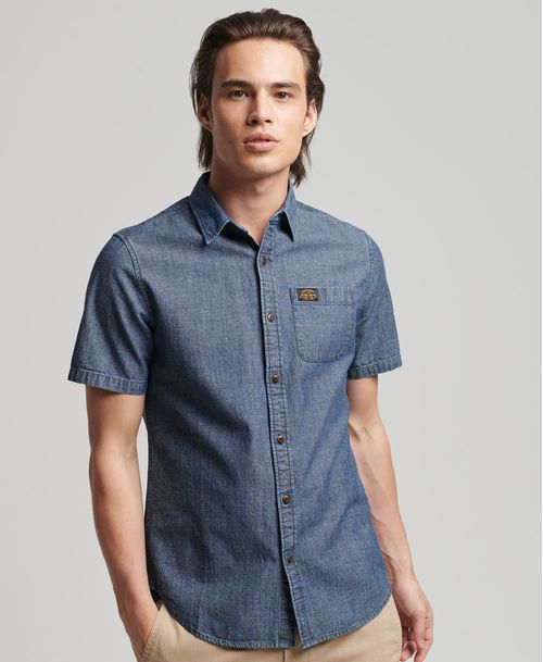 Camisa Manga Corta Para Hombre Vintage Loom