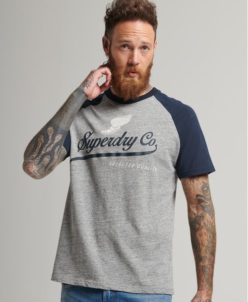 Camiseta Para Hombre Vintage Achilles Raglan