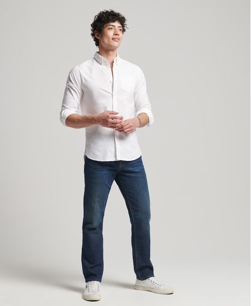 Camisa Manga Larga Para Hombre Classic University Oxford