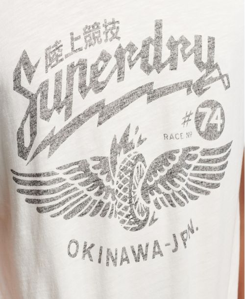 Camiseta Para Hombre Vintage Blackout Raglan
