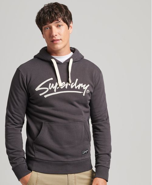 Buzo Cerrado Para Hombre Vintage Downtown Script Hood