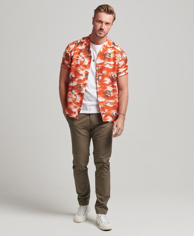 Camisa-Para-Hombre-Vintage-Revere-Ss-Shirt-Superdry