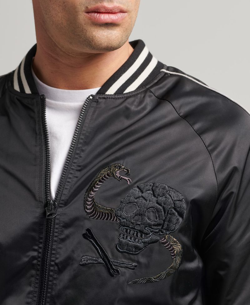  Chaqueta bomber para hombre, chaqueta casual con