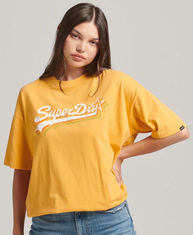 Camiseta-Para-Mujer-Vintage-Logo-Rainbow-Tee-Superdry