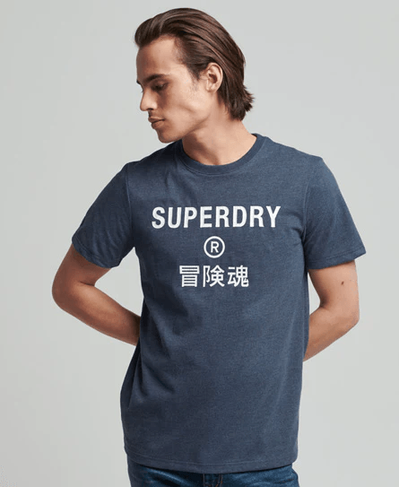 Camiseta-Para-Hombre-Vintage-Corp-Logo-Marl-Tee-Superdry