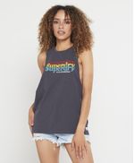 Camiseta-Para-Mujer-Vintage-Cali-Stripe-Vest-Superdry