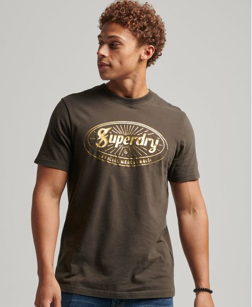 Camiseta Para Hombre Vintage Lightning Logo