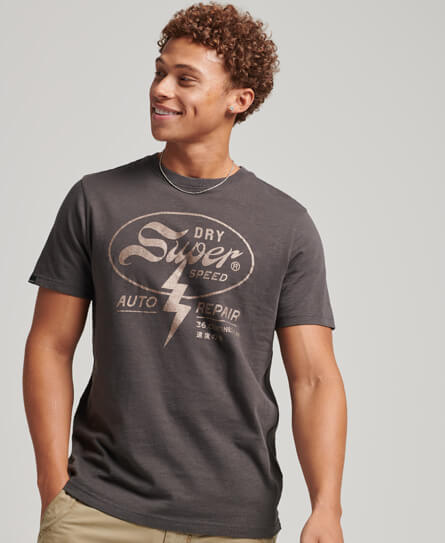 Camiseta Para Hombre Vintage Blackout