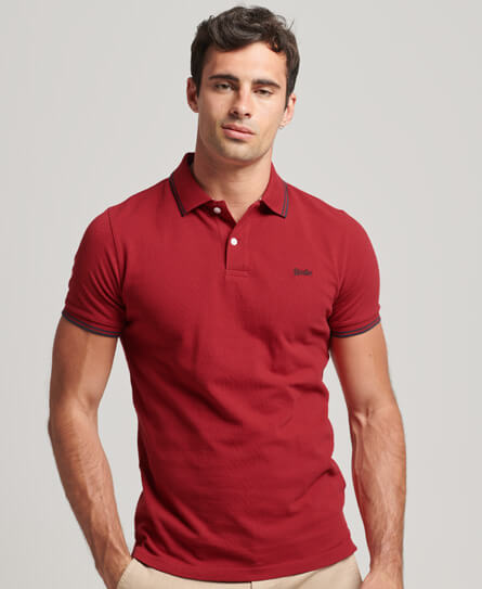 Polo Para Hombre Vintage Tipped