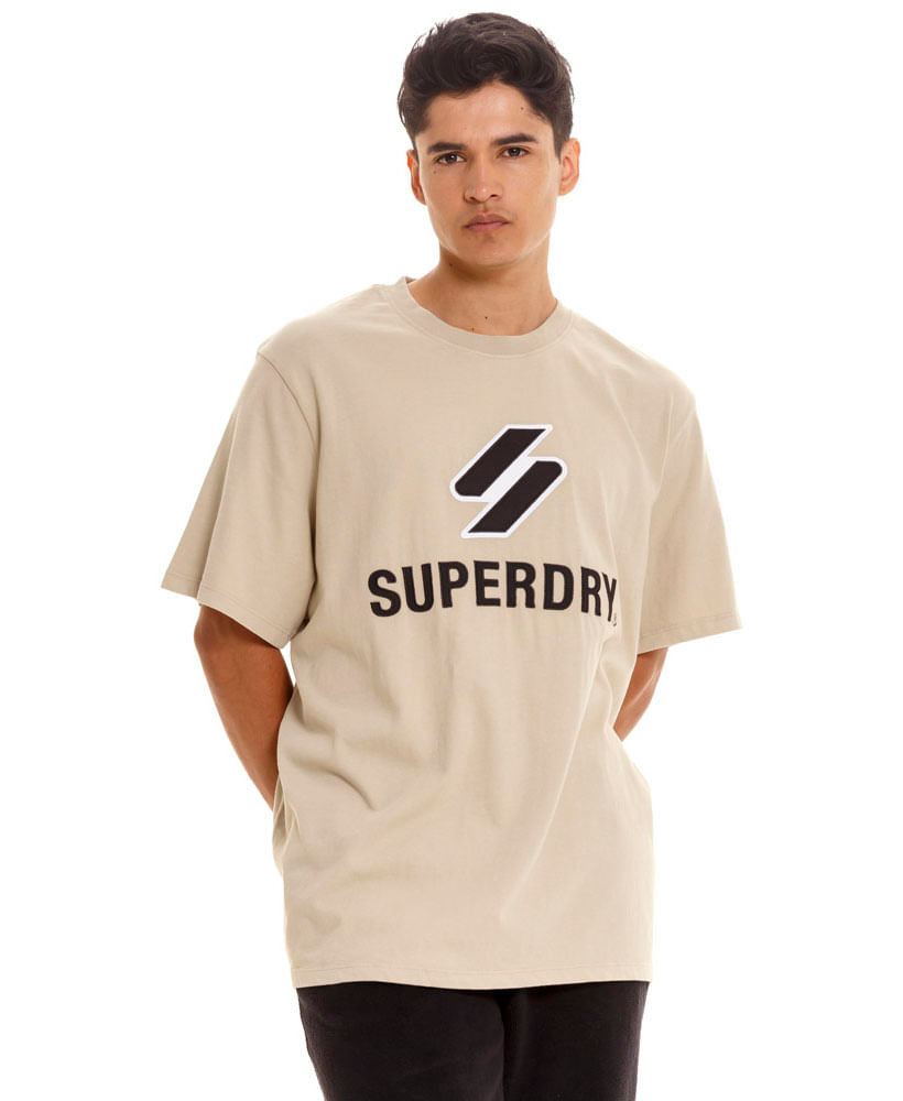 Camiseta SUPERDRY Code Sl Stacked Apq - Camiseta