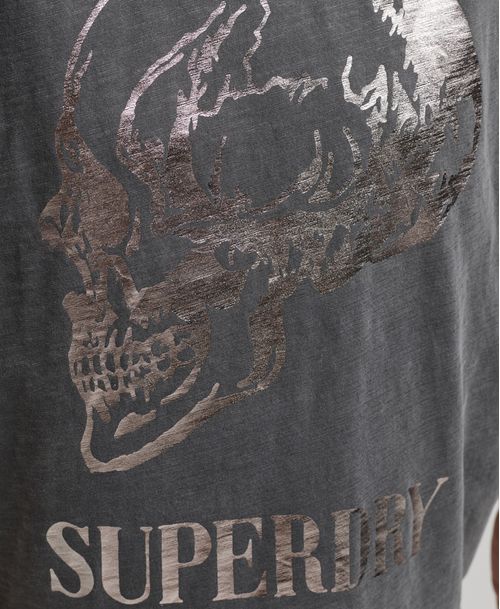Camiseta Para Mujer Vintage Boxy Rock Graphic