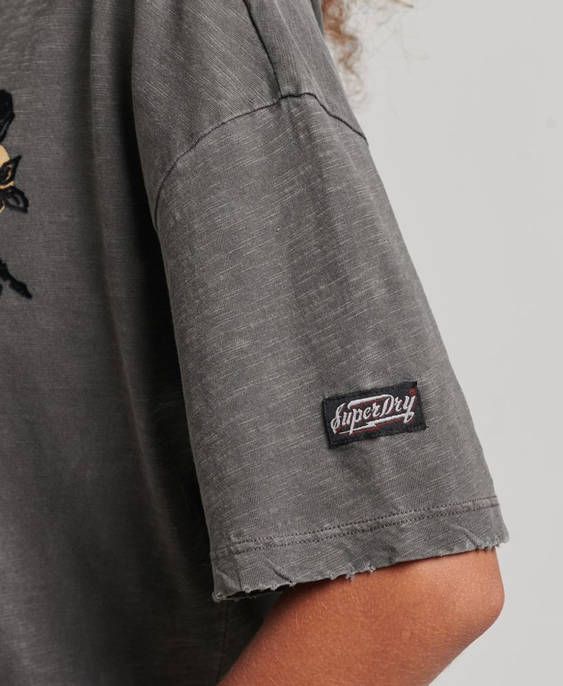 Camiseta-Para-Mujer-Vintage-Boxy-Rock-Graphic-Tee-Superdry