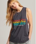 Camiseta-Para-Mujer-Vintage-Cali-Stripe-Vest-Superdry