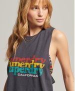 Camiseta-Para-Mujer-Vintage-Cali-Stripe-Vest-Superdry