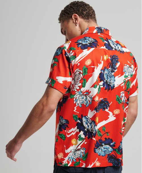 Camisa Manga Corta Para Hombre Vintage Hawaiian