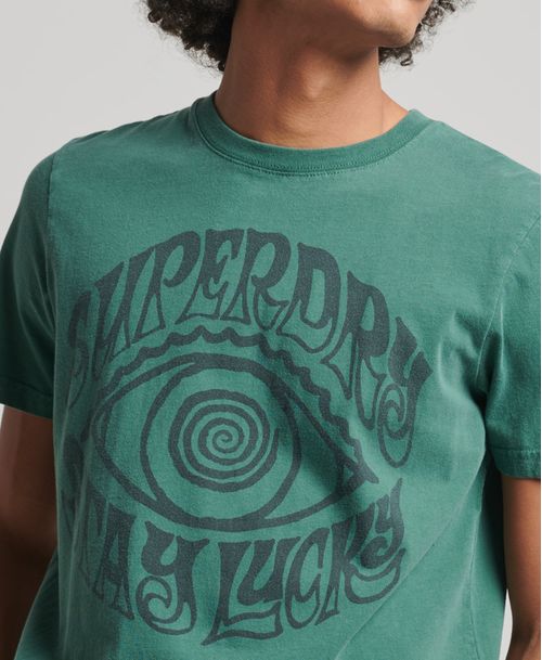 Camiseta Para Hombre Vintage Psych Rock Script