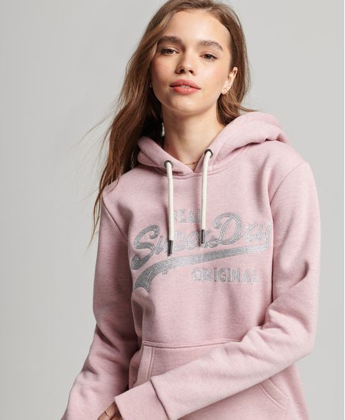 Buzo Hoodie Cerrado Para Mujer Vl Scripted Coll Superdry
