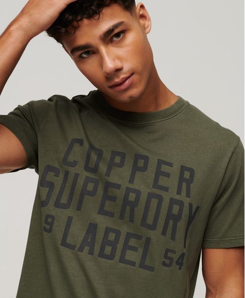 Camiseta Para Hombre Vintage Copper