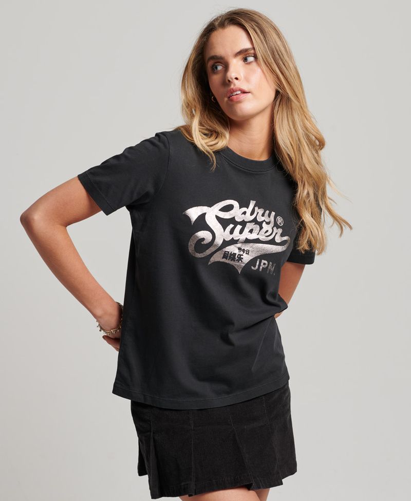 Camiseta-Manga-Corta-Para-Mujer-Vintage-Scripted-Coll-Superdry