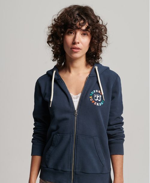 Buzo Abierto Para Mujer Vintage Rainbow